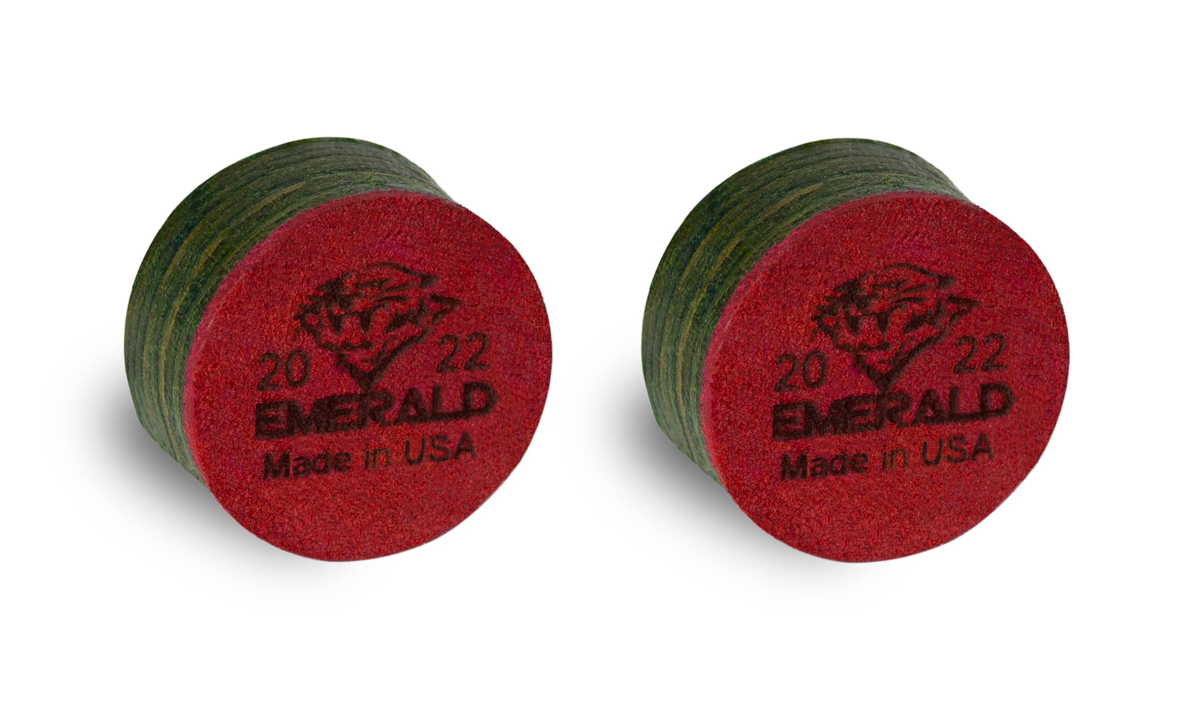 Tiger Emerald Laminated Billiard Cue Tips 2 (Two) Pcs - 13 Or 14 Mm (13 Mm)