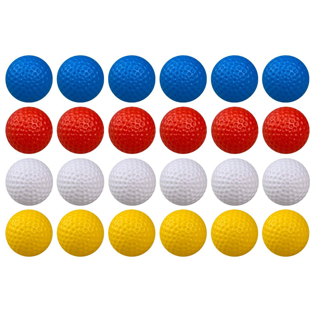 Kofull Golf Practice Ball, Hollow Golf Plastic Ball For Indoor Training -Pack Of 50Pcs (5 Colors Available)(Multicolor)