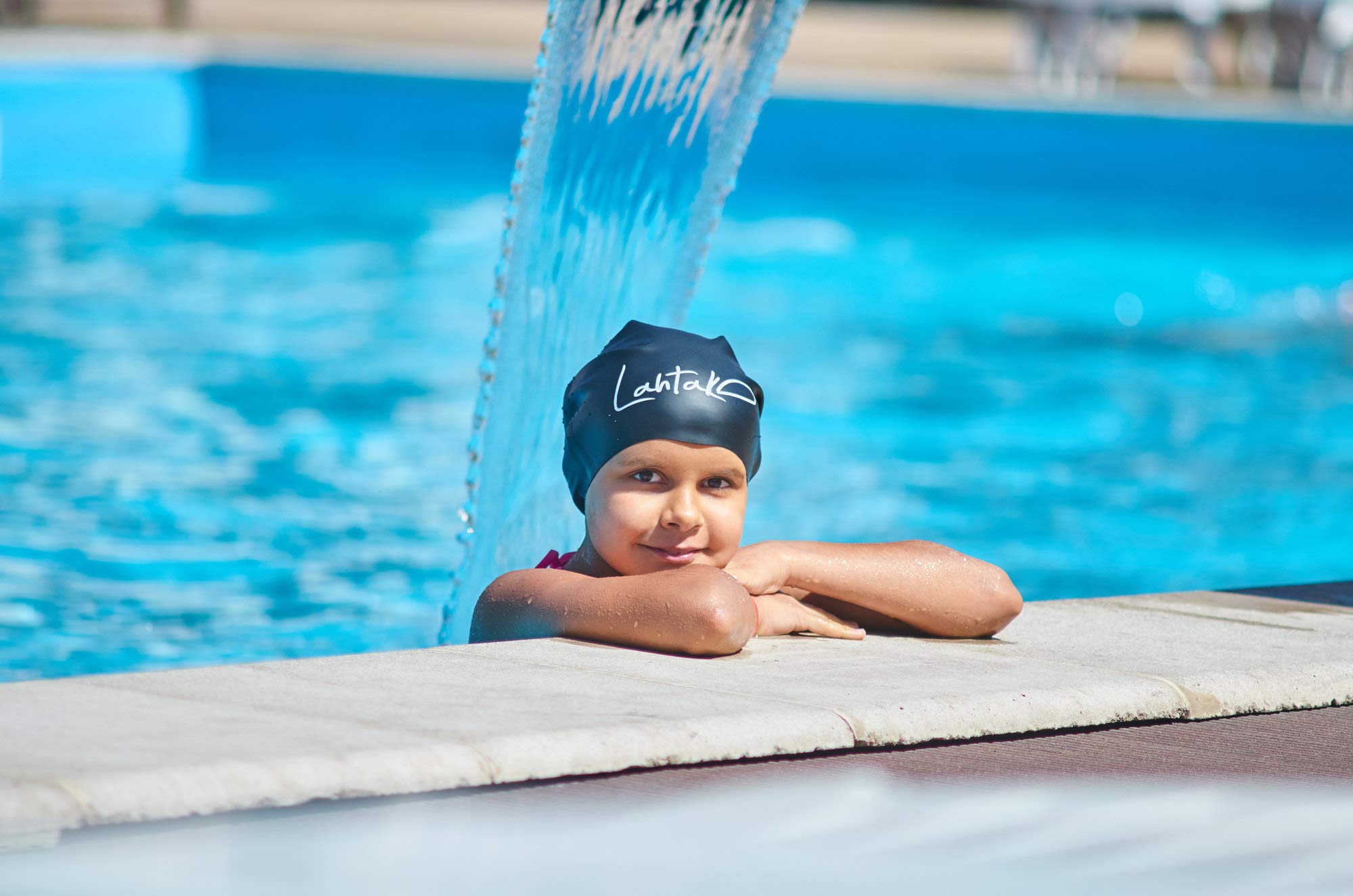 Swim Caps Long Hair Kids - Swimming Cap For Girls Boys Kids Teens With Long Curly Hair Braids Dreadlocks - Silicone Hypoallergen
