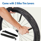 Lotfancy 700 X 28C/30C/32C Bike Tubes (2 Pack), 42Mm Presta Valve, 700C Bike Tire Tube, Plus 2 Nylon Plastic Tire Levers