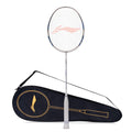 LiNing GForce X5 Carbon Fibre Badminton Racket With Free Full Cover(79 Grams, 28 Lbs) (White/Blue/Light Stone)