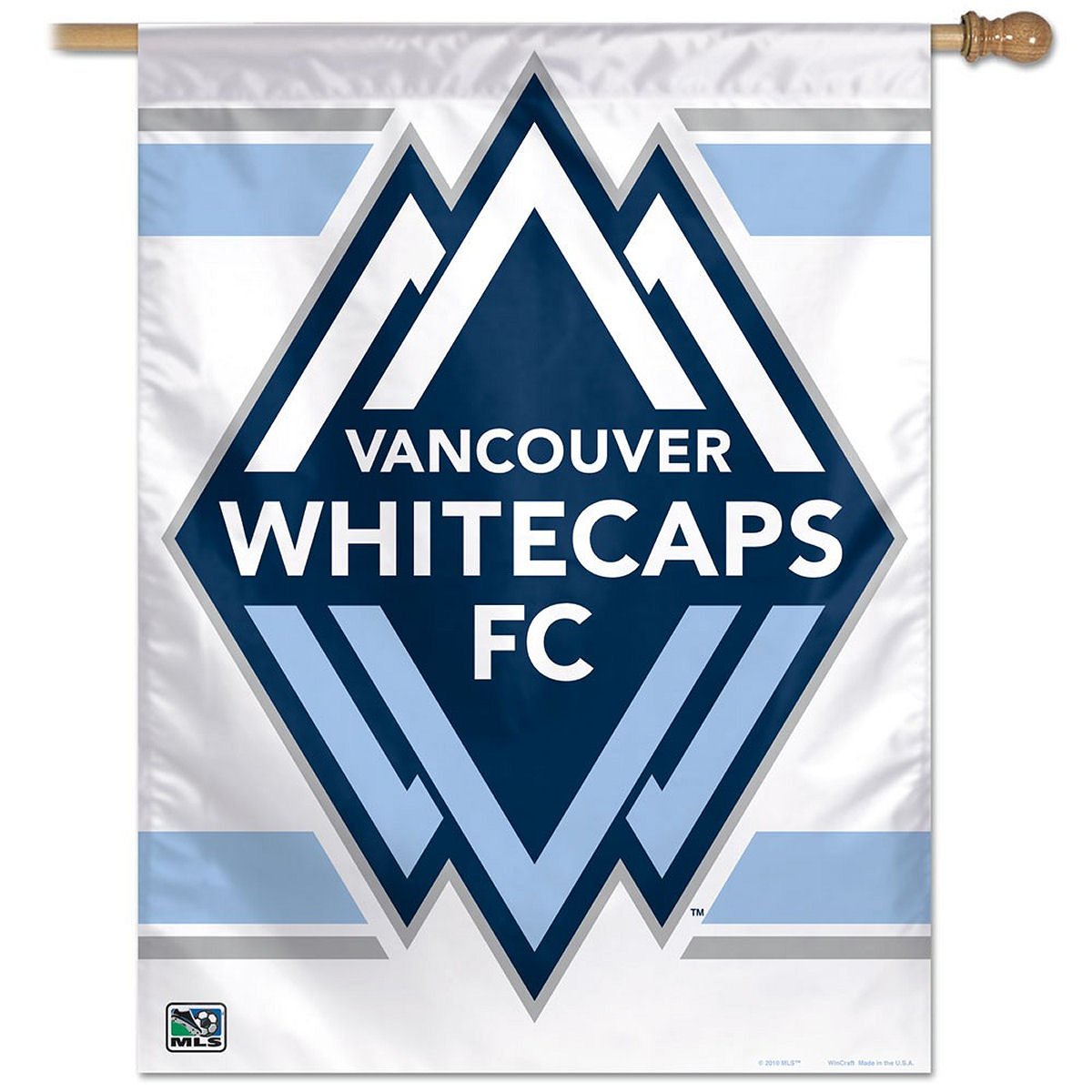 SOCCER Vancouver Whitecaps FC Vertical Flag, 27 x 37