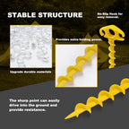 Tent Stakes Sand Stakes For Beach Tent 10 Pack Spiral Anchor Stakes 9.4 Inch Heavy Duty Screw Canopy Stakes For Camping, Hiking