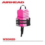 Airhead Child Type Iii Life Jacket | Us Coast Guard Approved | Closed Sided, Quick-Dry | Secure Buckles & Zipper | Wicked Kwik-D