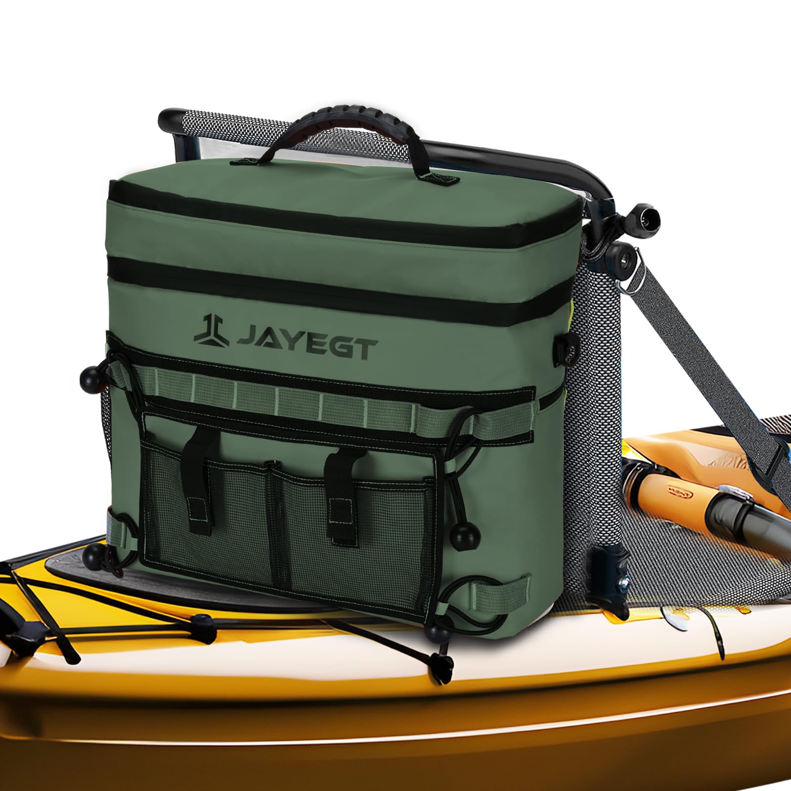 Kayak Cooler Behind Seat - Waterproof Cooler Bag Compatible With Lawn-Chair Seat Kayak,Kayak Accessories Camping Cooler, Portabl