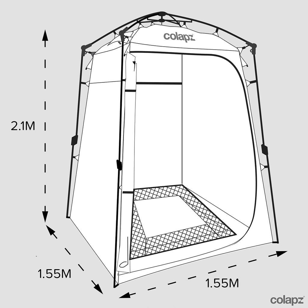 Colapz Camping Shower Tent And Pop Up Toilet Tent - Additional Camping Storage Tall Tent - Privacy Beach Tents Shelters Pop Up -