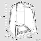 Colapz Camping Shower Tent And Pop Up Toilet Tent - Additional Camping Storage Tall Tent - Privacy Beach Tents Shelters Pop Up -