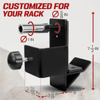 Yes4All Power Rack Attachment - J-Hook Barbell Fit 2X2 Or J-Hook Barbell Fit 3X3 In Square Tube