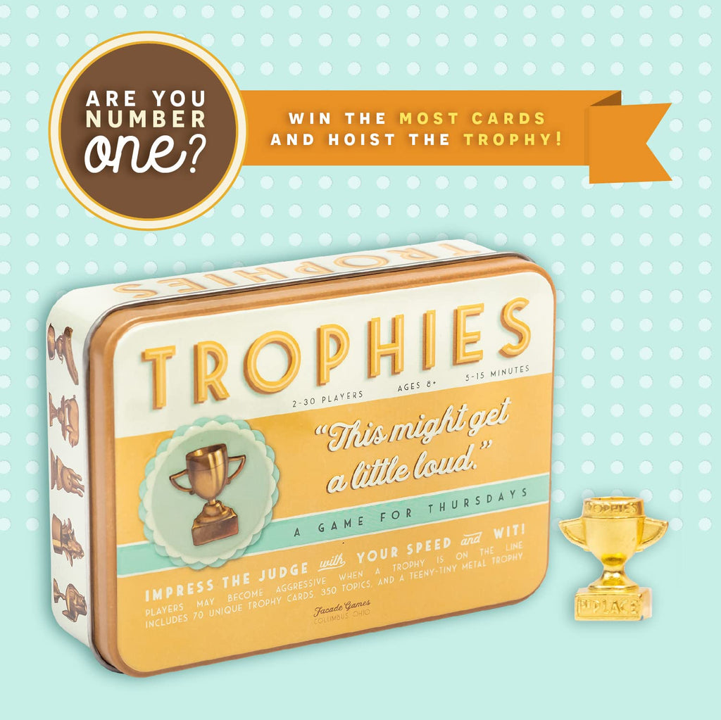Trophies Card Game - Quick And Simple Word Party Game For 2-30 Players