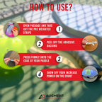 Pickleball Lead Tape - Preweighted 3G Bars To Increase Power And Swing Speed - Perfect Pickleball Accessory For Practice And Pla
