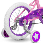 Weize Girls Bike For 3-5 Years Old Kids, 14 Inch Kids Bike With Training Wheels, Streamers, Basket And Doll Seat, Children Bicyc