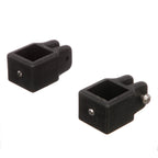 Seachoice Square Jaw Slide For 1 In. Square Tube Bimini Tops, Black Nylon, Pack Of 2