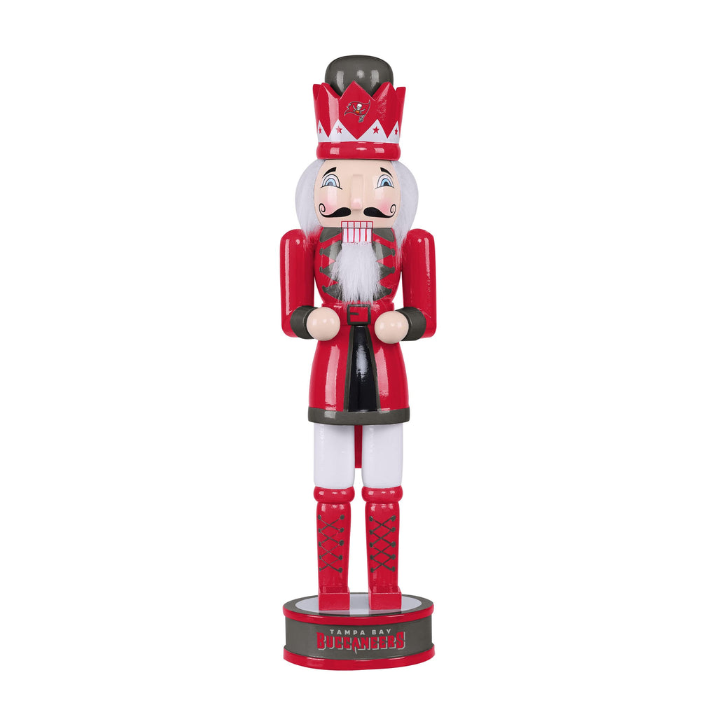 FOCO NFL Tampa Bay Buccaneers Team Logo 14 Holiday NutcrackerTeam Logo 14 Holiday Nutcracker, Version 2, One Size