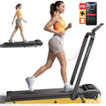 Acezoe Walking Pad Treadmill with Incline, 2 in 1 Folding Treadmills for Home Small Office, 300lbs Portable Compact Under Desk T