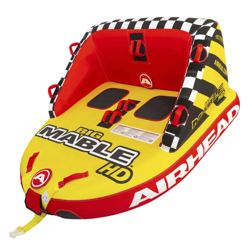 Airhead Big Mable HD | 1-2 Rider Towable Tube for Boating with Dual Tow Points