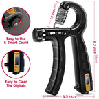 Fitbeast Hand Grip Strengthener Workout Kit (5 Pack), 2 Forearm Grip Adjustable Resistance Hand Gripper, Finger Stretcher, Grip