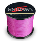 Dorisea Extreme Braid 100% Pe Pink Braided Fishing Line 109Yards-2187Yards 6-550Lb Test Fishing Wire Fishing String Incredible S