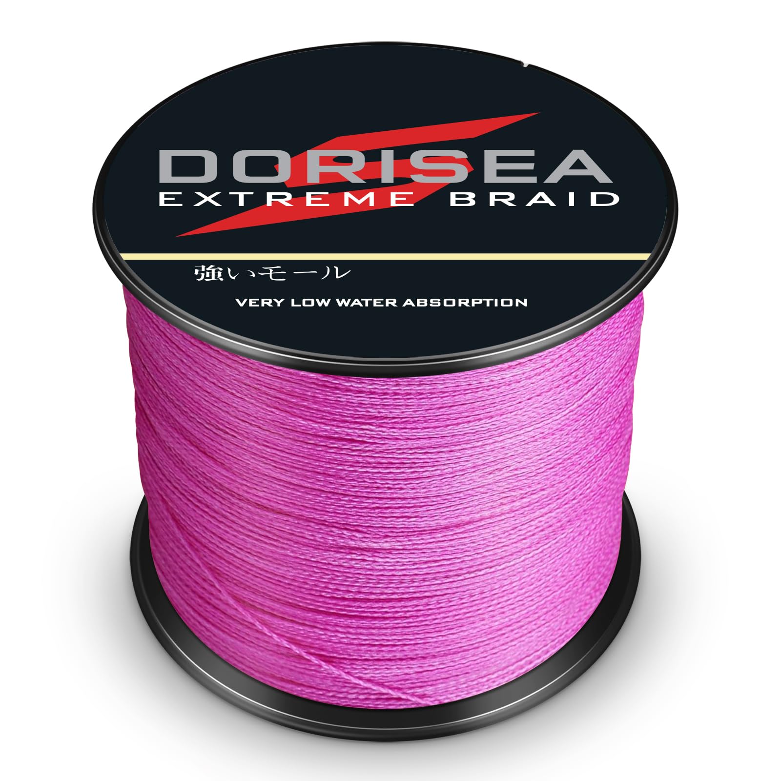 Dorisea Extreme Braid 100% Pe Pink Braided Fishing Line 109Yards-2187Yards 6-550Lb Test Fishing Wire Fishing String Incredible S