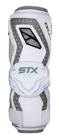 STX Cell VI Lacrosse Arm Guards, Medium, White, Pair