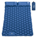 Hiipeak Double Sleeping Pad For Camping With Foot Pump & Pillow, Self Inflating Sleeping Mat For 2 Person, Ultralight Portable S