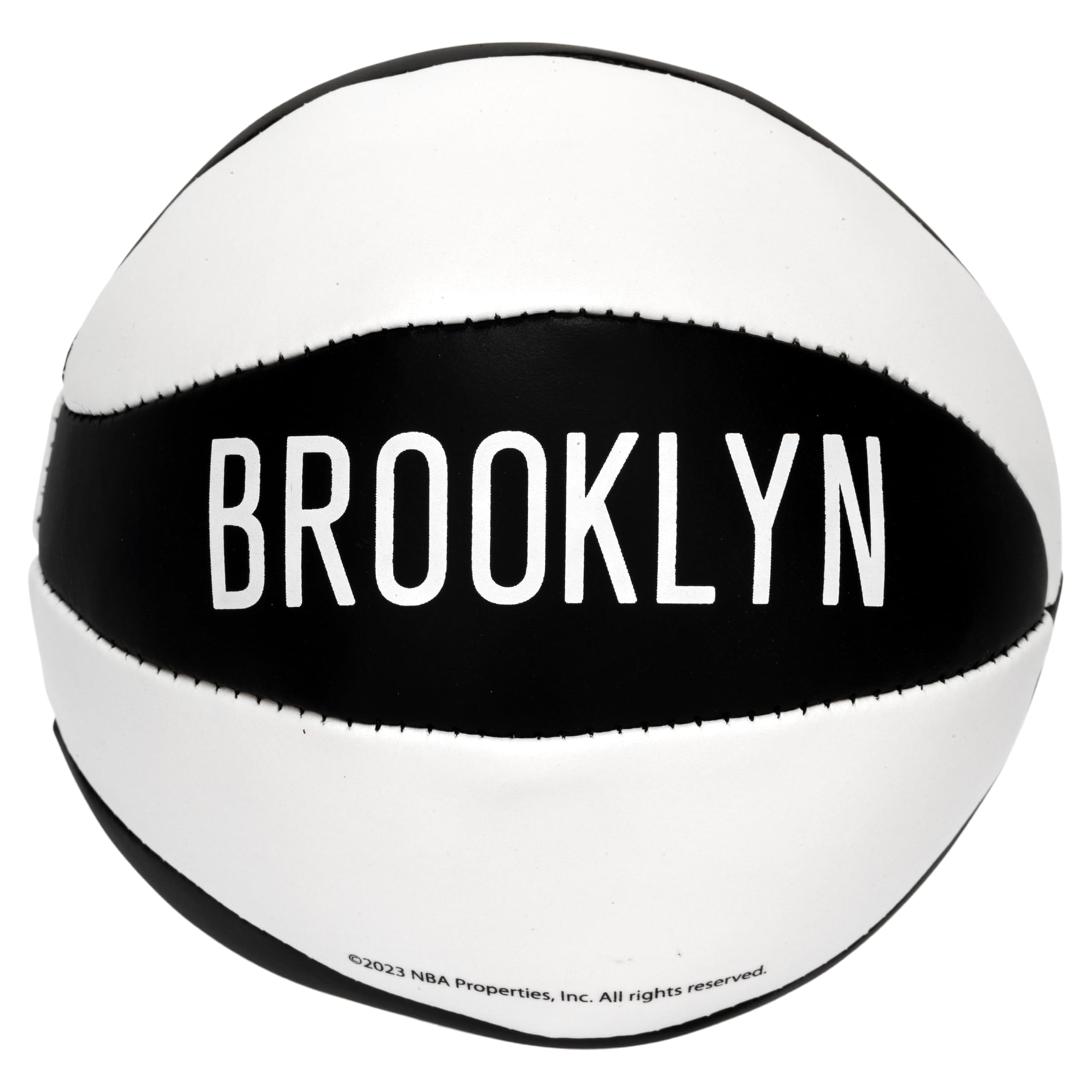 Franklin Sports Nba Brooklyn Nets Toy Basketballs - 2 Pack Of Kids Soft Mini Basketballs For Over The Door + Indoor Hoops - Nba