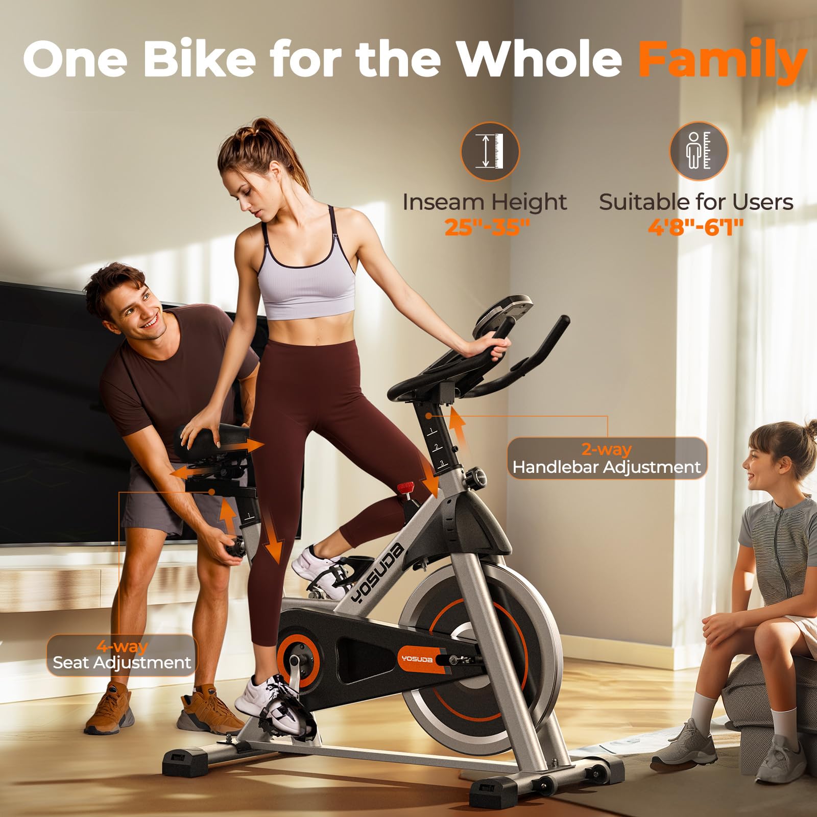 Yosuda Indoor Cycling Bike Stationary Bike - 2023 Version-Cycle Bike With Tablet Mount & Comfortable Seat Cushion
