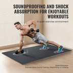 Vevor 25 Pcs 0.56'' Thick Gym Floor Mats, 24''X24'' Eva Foam & Rubber Top Interlocking Workout Mats With 100 Sq.Ft Coverage, Wat