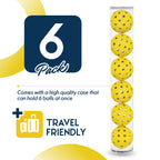 Pickleball Ball Set | Professional Usapa Approved For Sanctioned Tournament Play | 40 Holes & Specifically Designed For Outdoor
