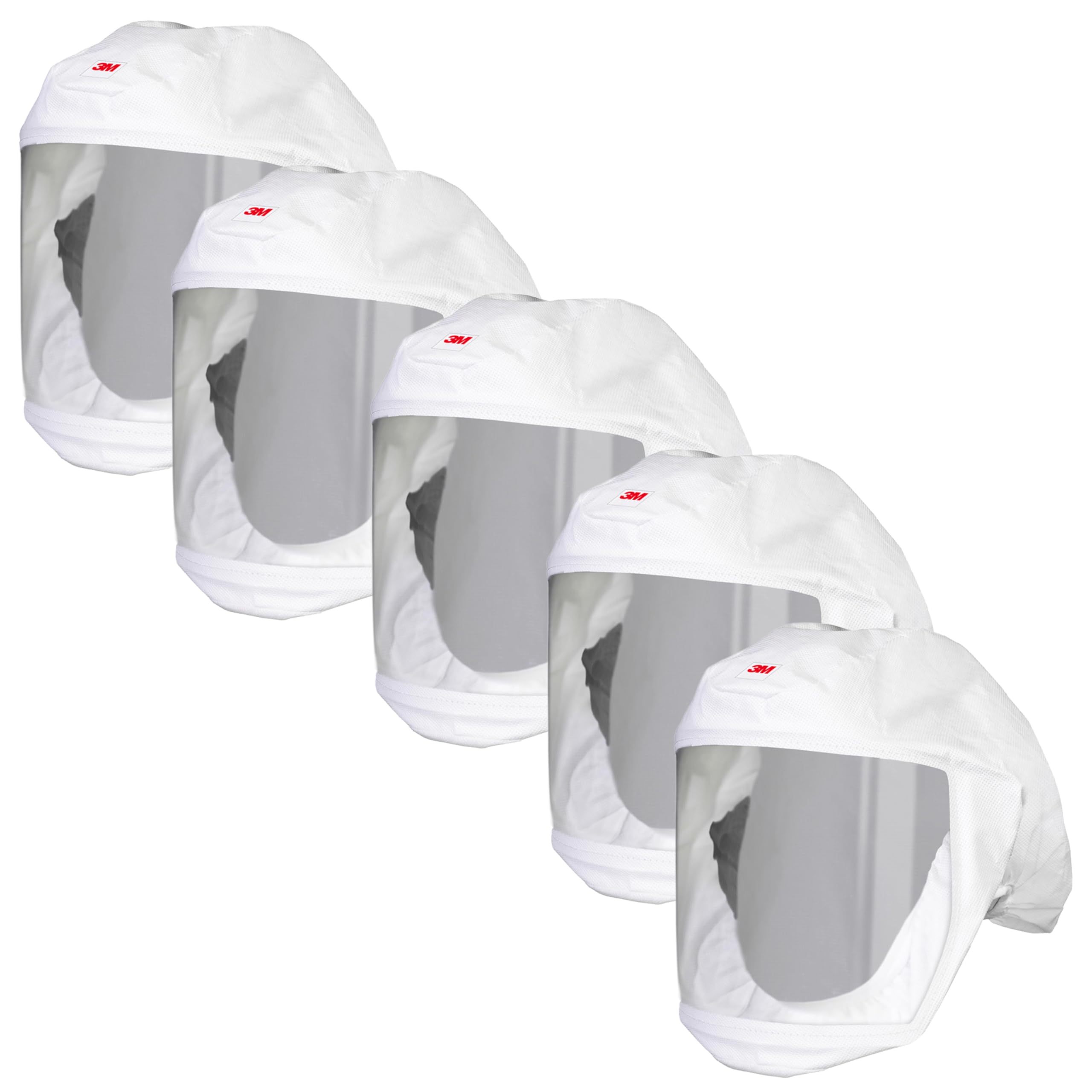 3M Versaflo Headcover with Integrated Head Suspension, S-133S-5, White, Small/Medium, 5 EA/Case