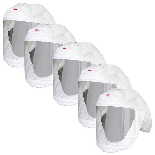 3M Versaflo Headcover with Integrated Head Suspension, S-133S-5, White, Small/Medium, 5 EA/Case