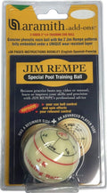 Aramith Jim Rempe Training Cue Ball 2-1/4'' Regulation Size Billiard Pool Ball With Instruction Manual Learn To Play Better
