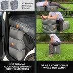 D-Hive Unbeatable Durability Suv Air Mattress For Car Camping, Durable Extra Thick 300D Oxford Fabric, Quick Easy Set-Up W/Elect