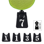 Andux 3Pcs/Set Golf 460Cc Driver Wood Club Head Covers Long Neck With Interchangeable No. Tags Green