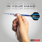 Red Dragon Gerwyn Price 24 Gram - Tungsten Steel Darts Set With Flights And Stems