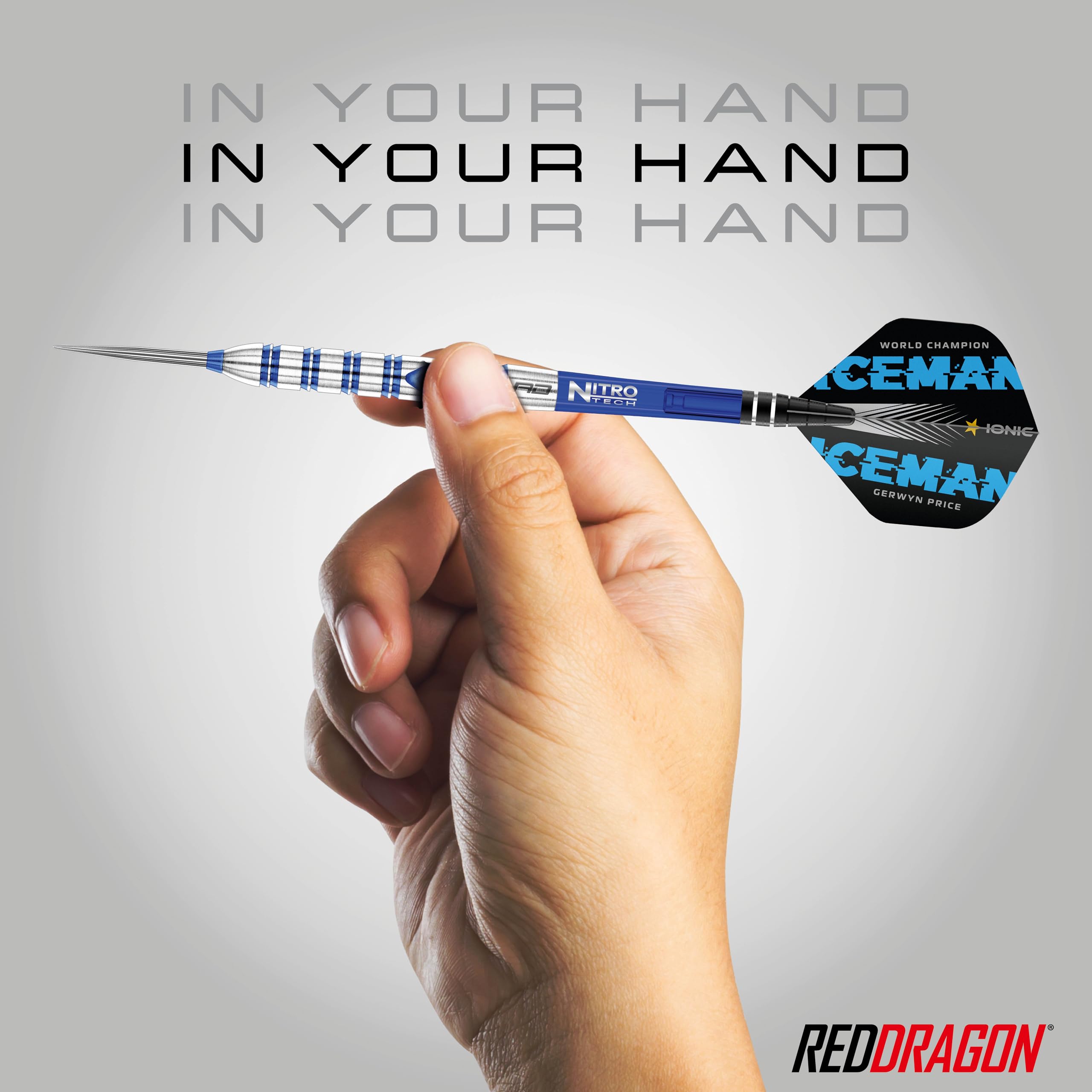 Red Dragon Gerwyn Price 24 Gram - Tungsten Steel Darts Set With Flights And Stems