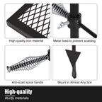 Redcamp Folding Swivel Campfire Grill, Portable Fire Pit Grill Grate Over Fire Pit, Heavy Duty Steel Grate & Camp Fire Rack With