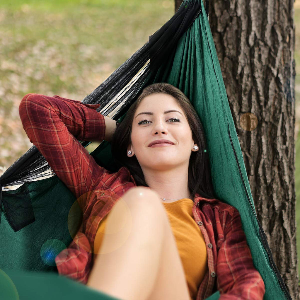 Covacure Camping Hammock - Lightweight Double Hammock, Hold Up To 772Lbs, Portable Hammocks For Indoor, Outdoor, Hiking, Camping