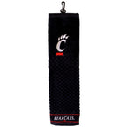 Team Golf Ncaa Cincinnati Bearcats Embroidered Golf Towel Embroidered Golf Towel, Checkered Scrubber Design, Embroidered Logo