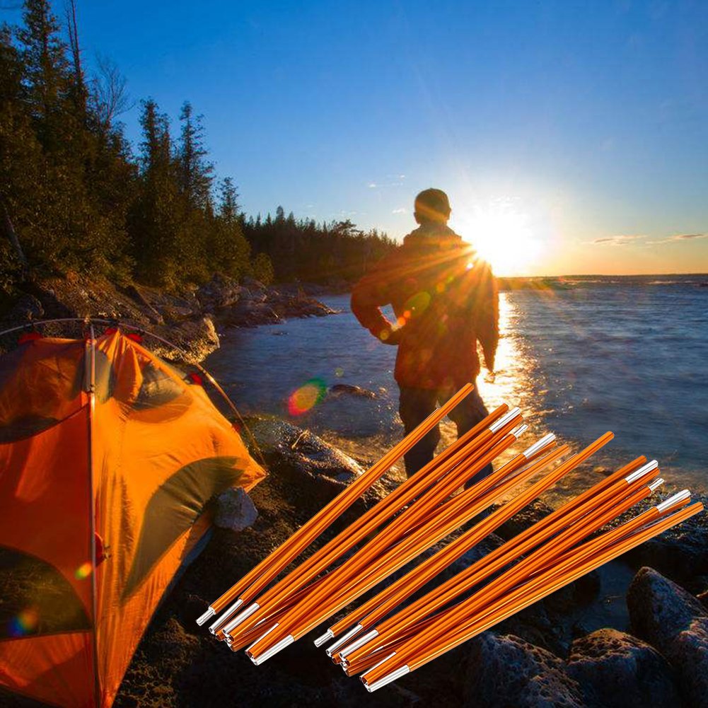 2Pcs Aluminum Alloy Tent Pole Support Replacement Accessory For Camping Hiking, 142 Inch/Pc (Style 1)