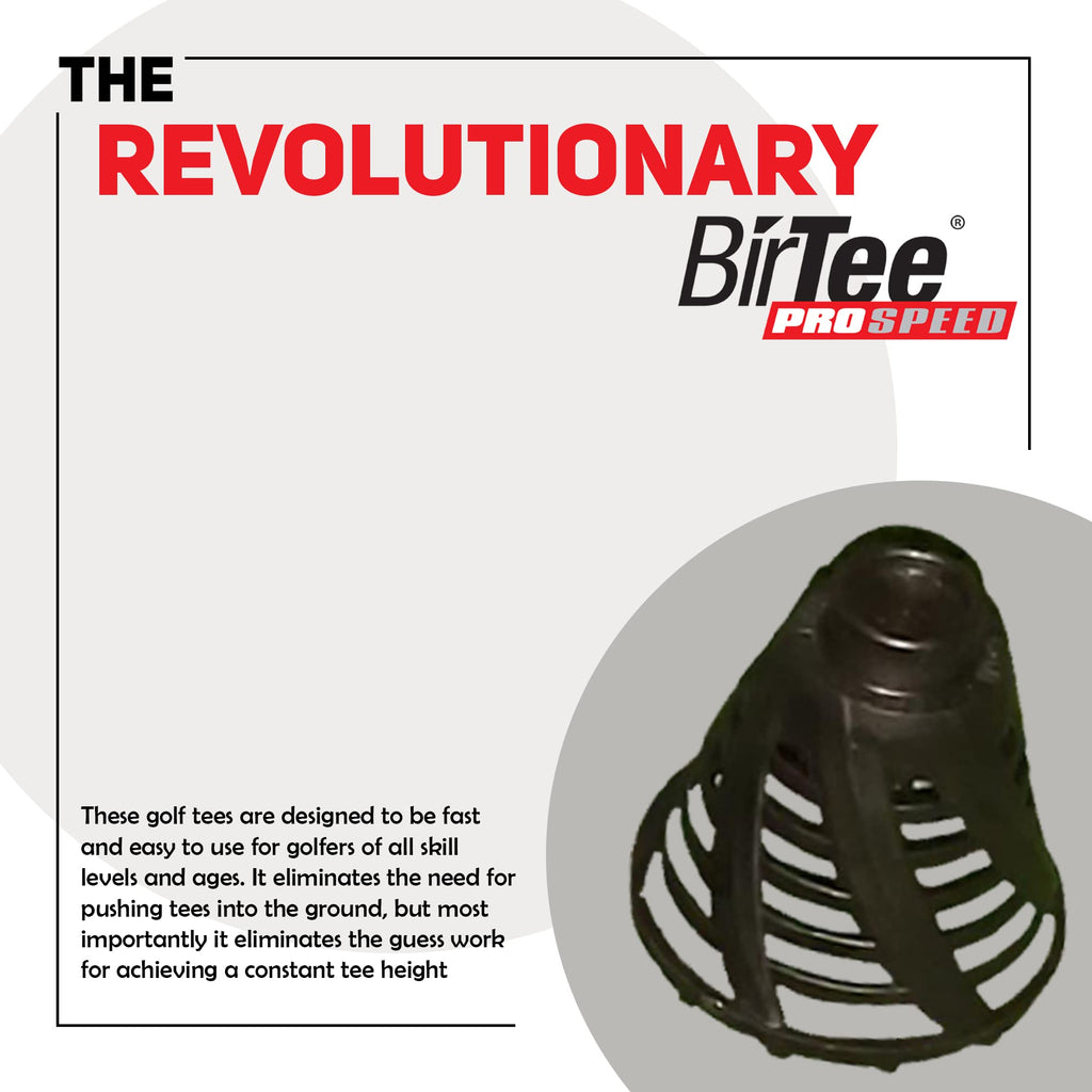 Birtee Golf Tees - Pro Speed Version With Enhanced Durability - Size #7 (1 3/4'') Individual Size Pack - 2 Tees Per Pack. Indoor
