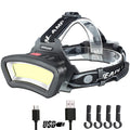 DARKBEAM COB Floodlight Headlamp USB Rechargeable with Red Light, 2000 Lumen LED Headlight - Car Maintenance and Night Construct