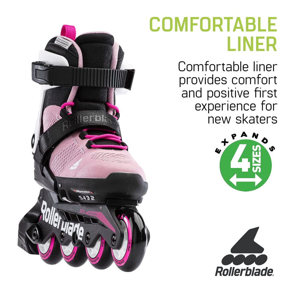 Rollerblade 07221900T9311J-1 Microblade Pink/White 11J-1