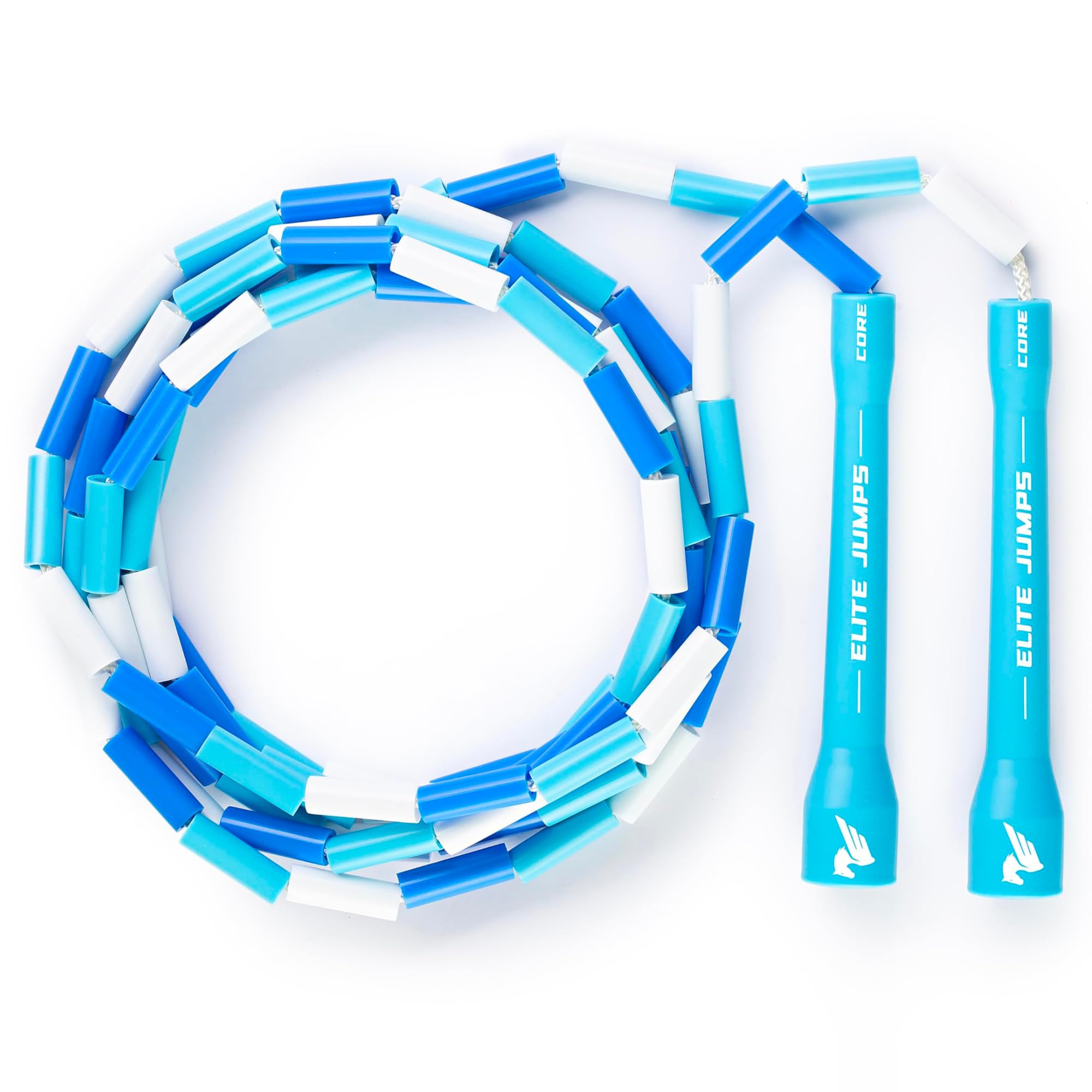 BuyJumpRopes Durable Segmented Beaded Jump Rope 9ft Frozen