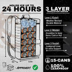 Shiti Coolers Cooler Backpack For Camping, Travel, Beach, Soft Lunch Box For Food, Drinks & Ice, Portable, Waterproof 24 Hr Insu