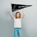 Rico Industries Nba Basketball San Antonio Spurs Personalized - Custom 12'' X 30'' Soft Felt Pennant - Ez To Hang