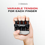 Daddario Accessories Hand Exerciser-Improve Dexterity And Strength In Fingers, Hands, Forearms- Adjust Tension Per Finger- Simul