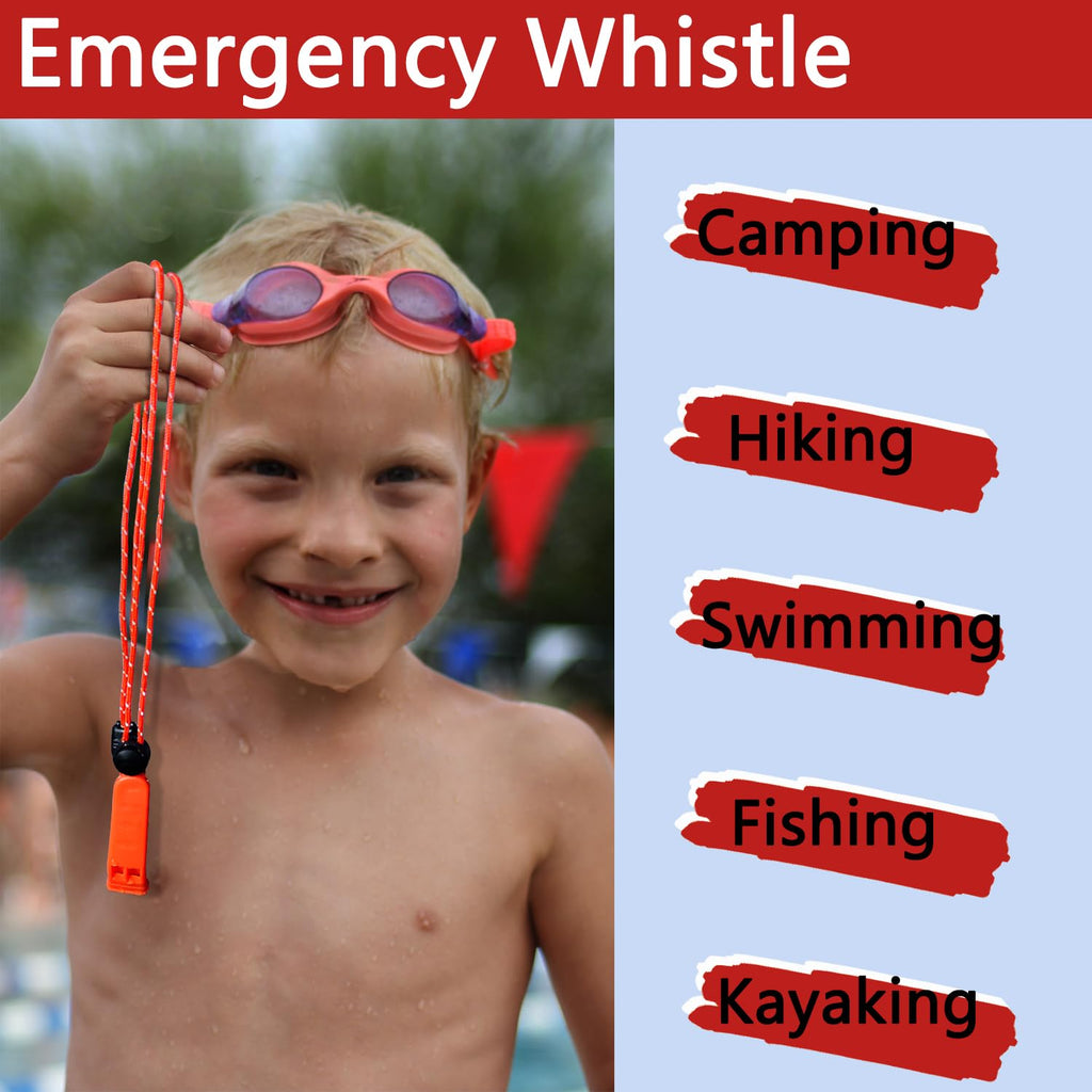 Amzonly Emergency Whistle, 120Db Safety Whistle Survival Shrill Loud For Camping Hiking Hunting Boating Fishing Life Vest Jacket