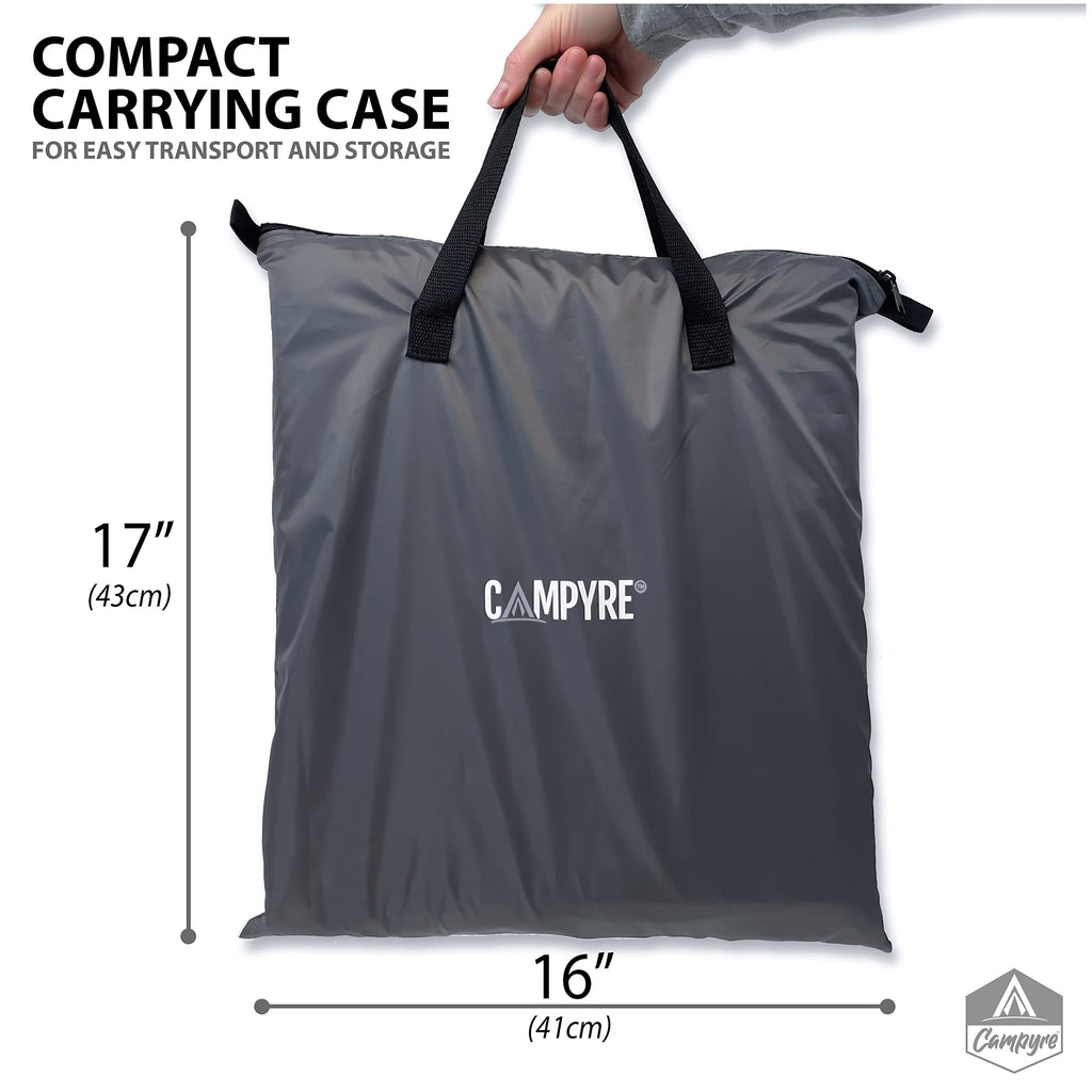 Campyre - Tent & Rv Camping Organizer With Zippered Flap, 9-Shelf Storage. Rv Shoe Organizer, Dining Tent Organizer. Organize An