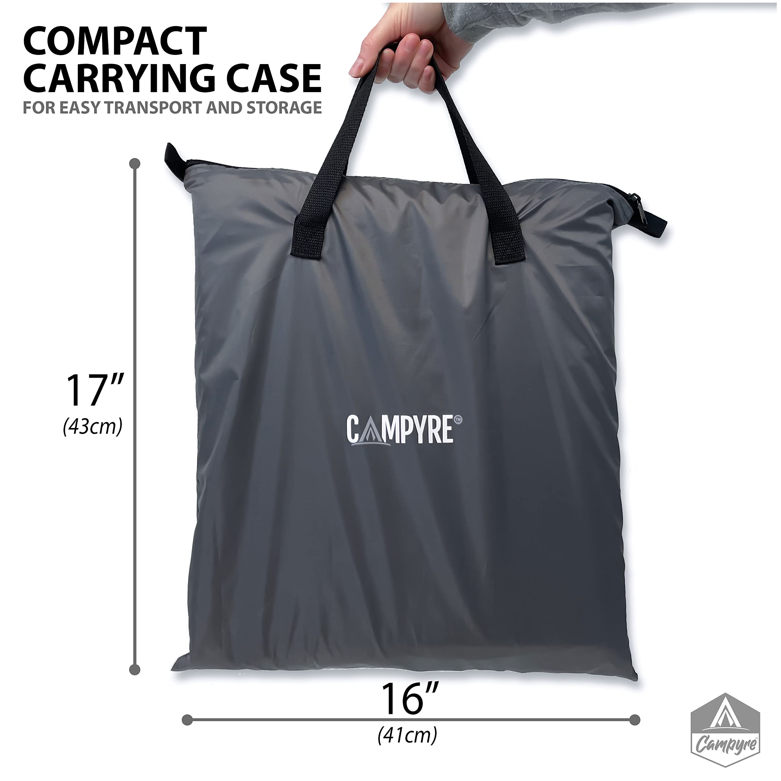 Campyre - Tent & Rv Camping Organizer With Zippered Flap, 9-Shelf Storage. Rv Shoe Organizer, Dining Tent Organizer. Organize An