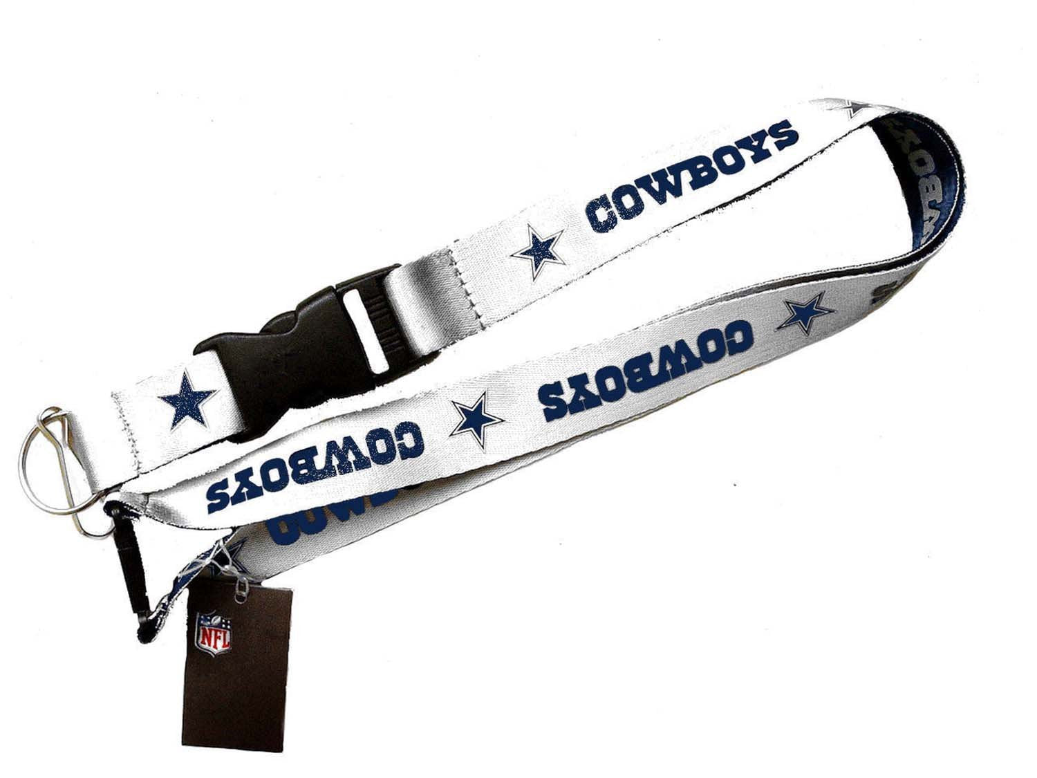 Aminco Nfl Dallas Cowboys Reversible Lanyard, Team Colors, One Size (Nfl-Ln-162-17)